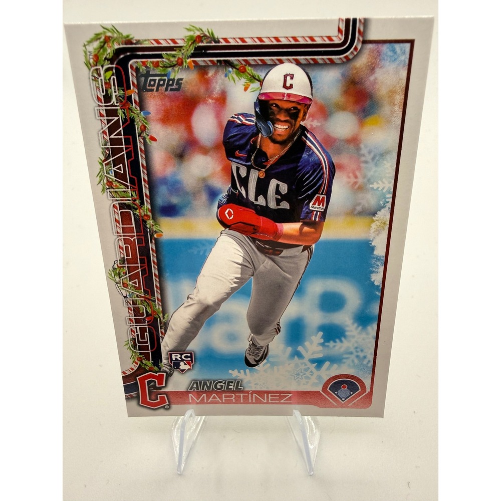 2025 Topps Holiday Angel Martinez RC Rookie Card H82 Cleveland Guardians MLB